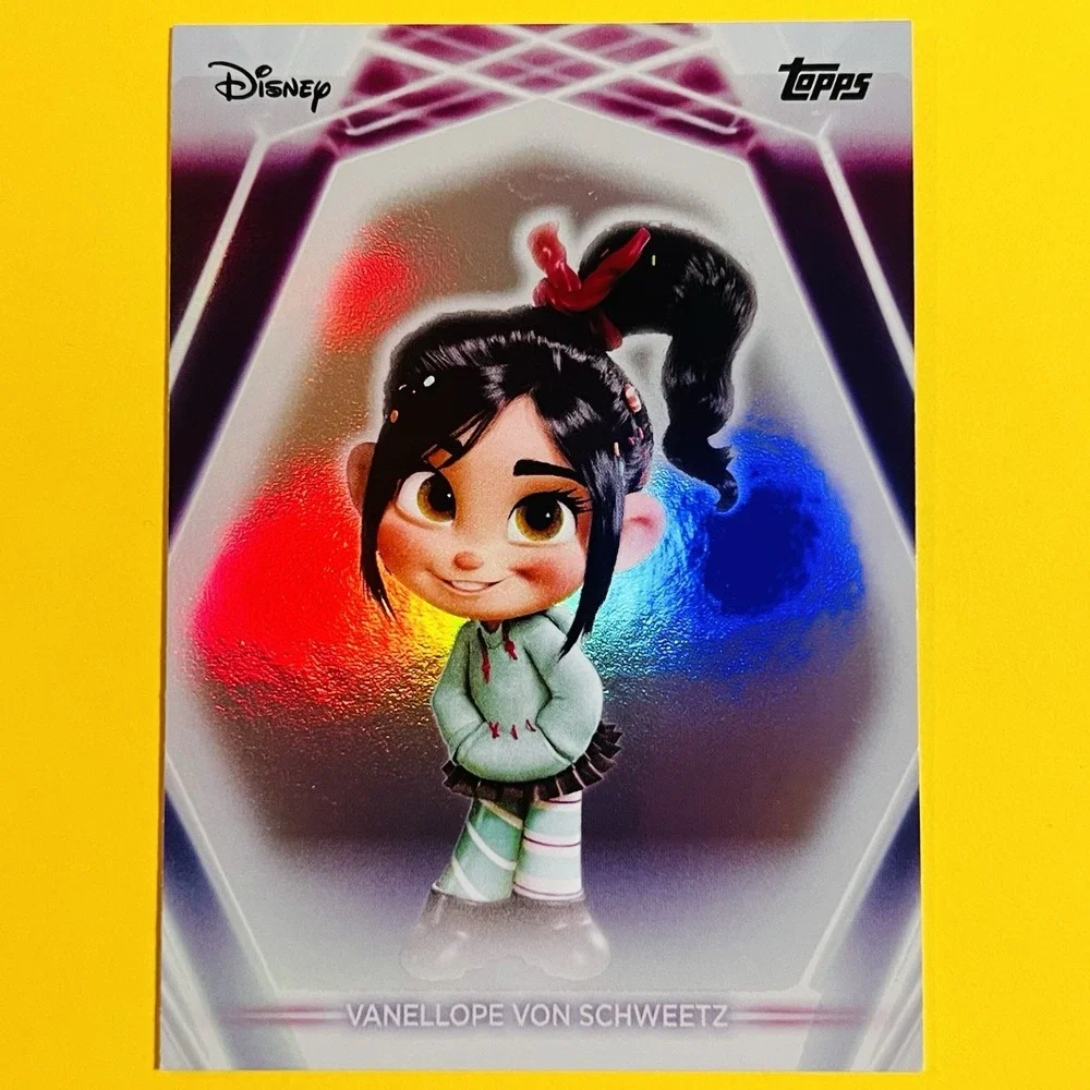 2026‎ Topps Chrome Disney Neon Vanellope von Schweetz #109 Rainbow Refractor